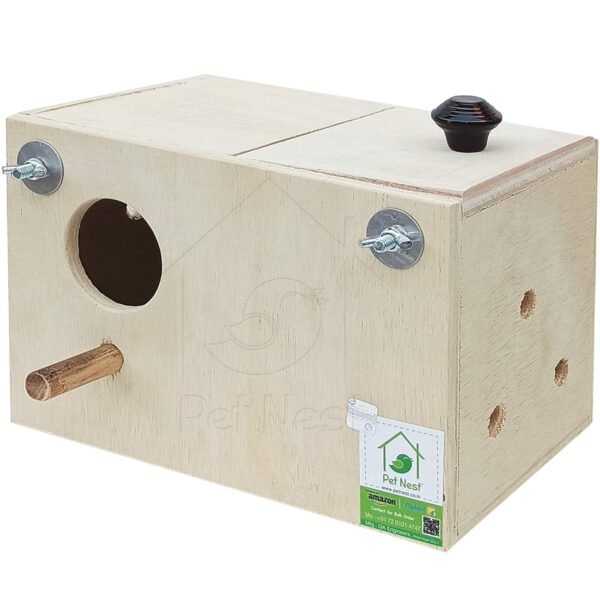 PetNest Standard Budgie Bird and Love Bird breeding nest Box