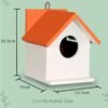 Bird House for Sparrow, Budgies & Finches with Air Ventilation and Mounting Hook 1