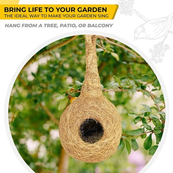 PetNest Safest Round Organic Bird nest Purely Handmade