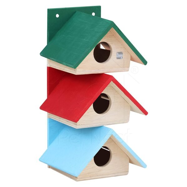 PetNest Wood Siya Outdoor Decor Bird House Nest Box 1