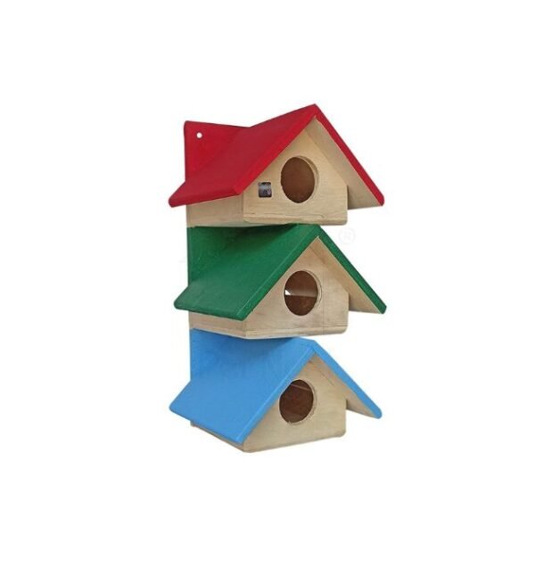 PetNest Wood Siya Outdoor Decor Bird House Nest Box 1